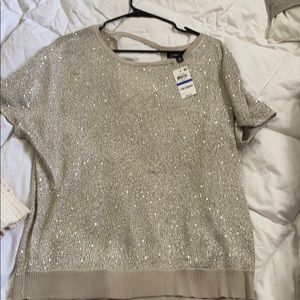 INC Sequin sweater